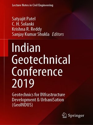 cover image of Indian Geotechnical Conference 2019